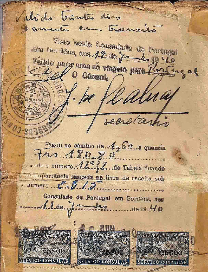 Life_saving_visa_issued_by_Dr._Aristides_de_Sousa_Mendes_in_June_19,_1940.